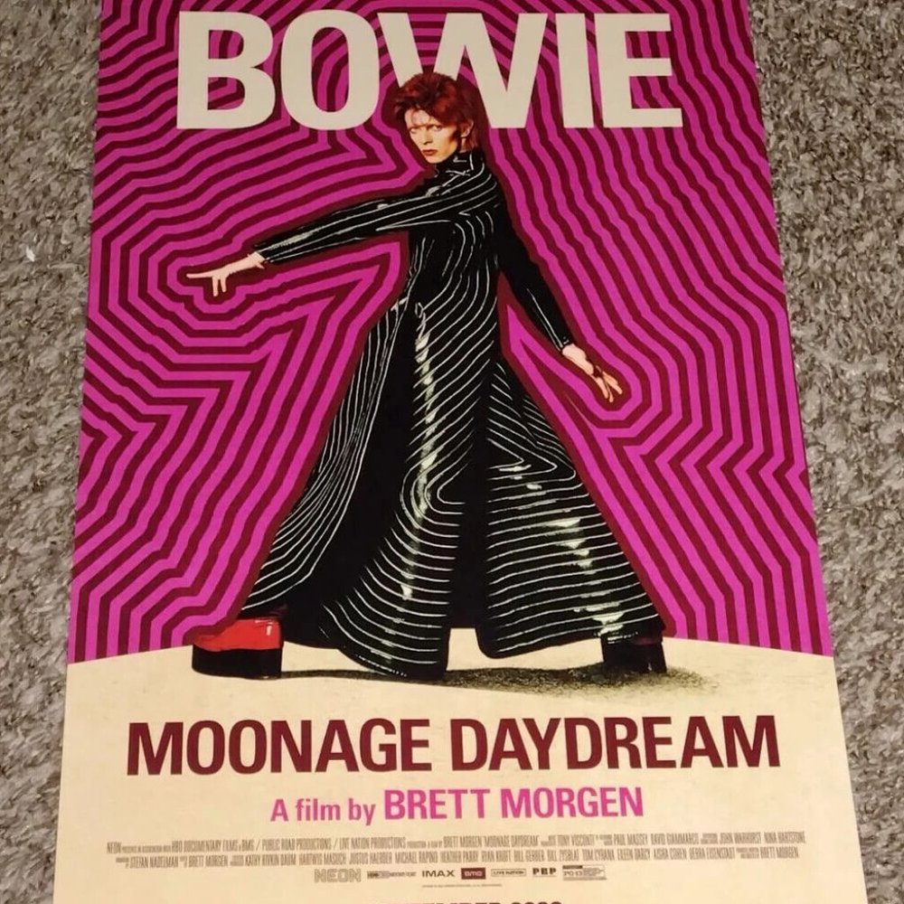MOONAGE DAYDREAM 11" X 17" Promo MOVIE Poster DAVID BOWIE Ziggy DOCUMENT… - Picture 2 of 3